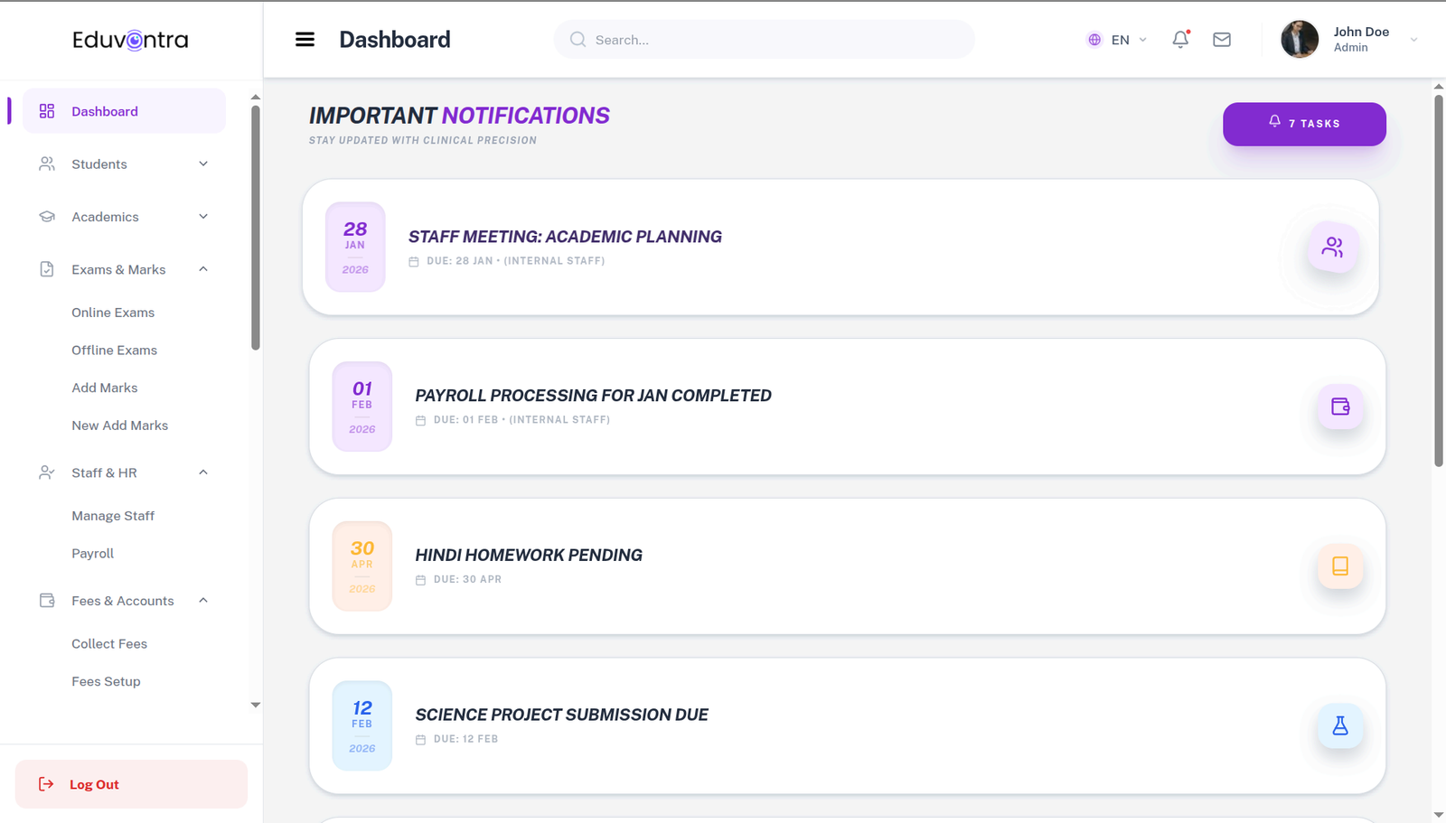 Eduvontra Parent-Teacher Communication and Messaging Interface